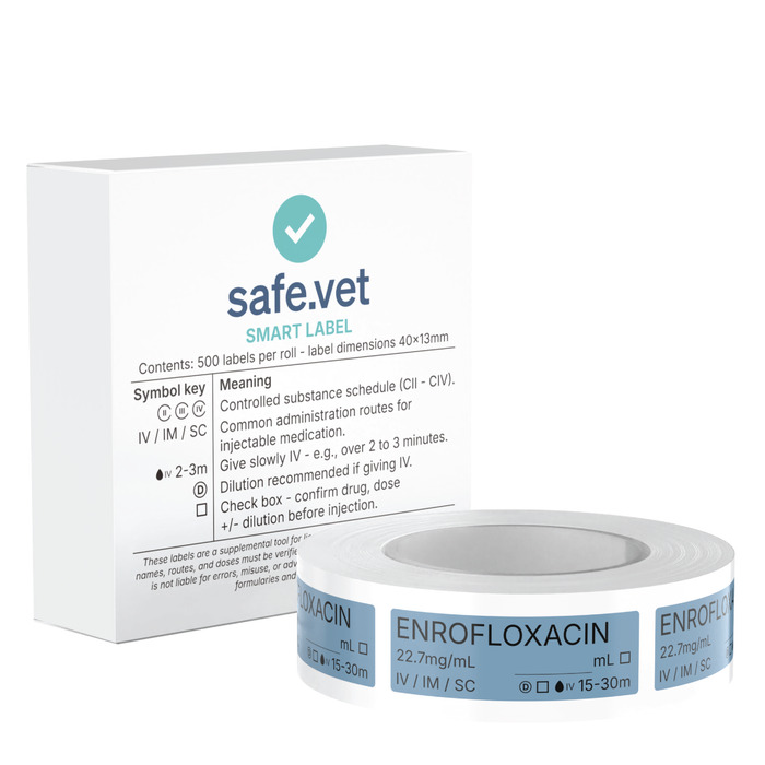 Veterinary Syringe Labels - Enrofloxacin (Baytril)