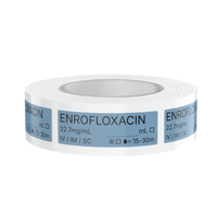 Enrofloxacin (Baytril) Veterinary Syringe Labels