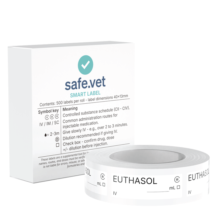 Veterinary Syringe Labels - Euthasol