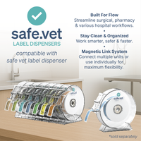 "Evening" Veterinary Dispensing Labels – Pharmacy Instruction Stickers Roll of 500 | Vet Prescription Reminder Labels for Client Medications & Safety (Copy)