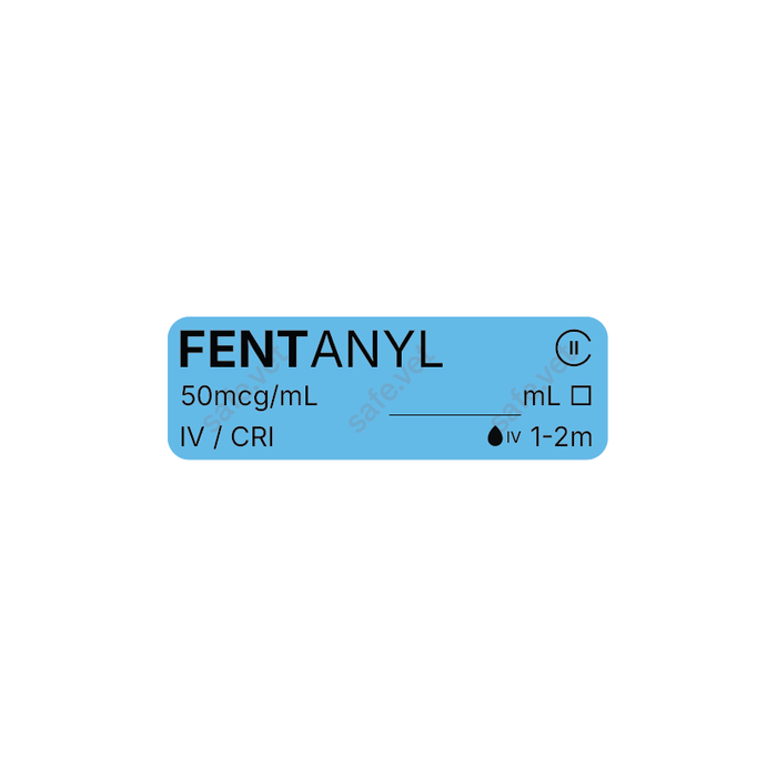 Veterinary Syringe Labels for Fentanyl