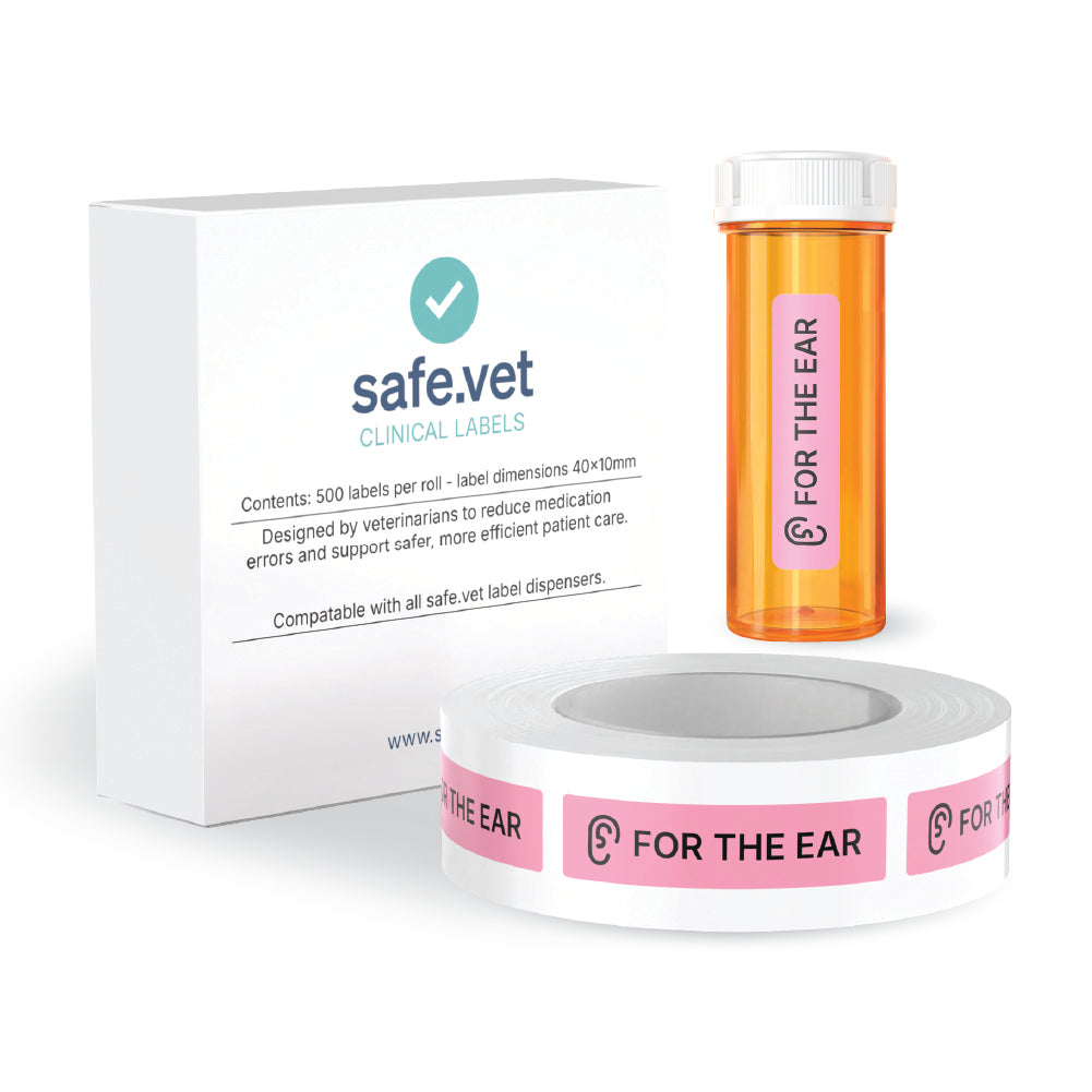 "For The Ear" Dispensing Labels