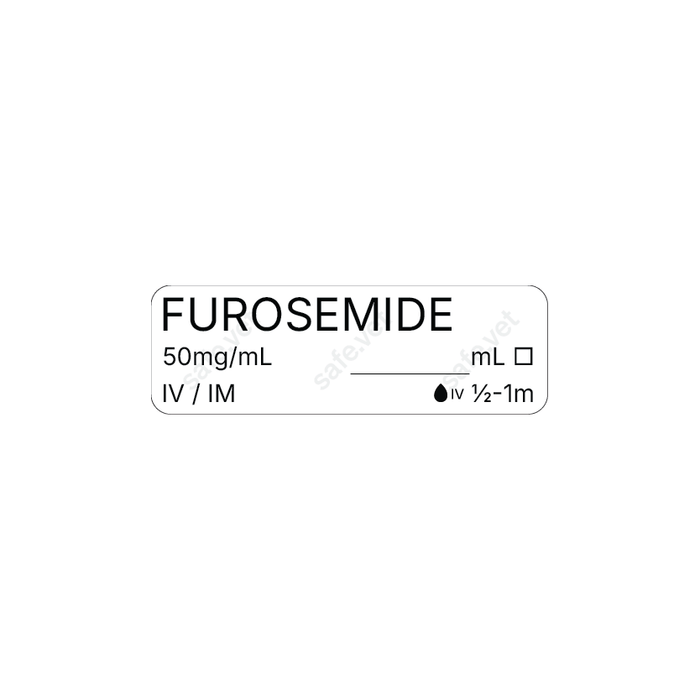 Veterinary Syringe Labels - Furosemide