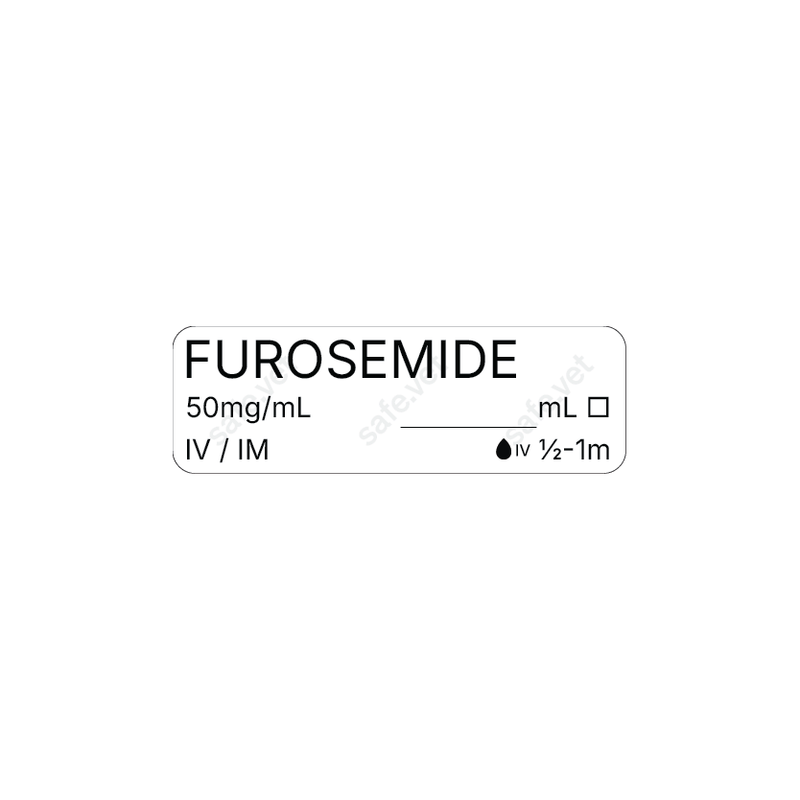 Veterinary Syringe Labels - Furosemide