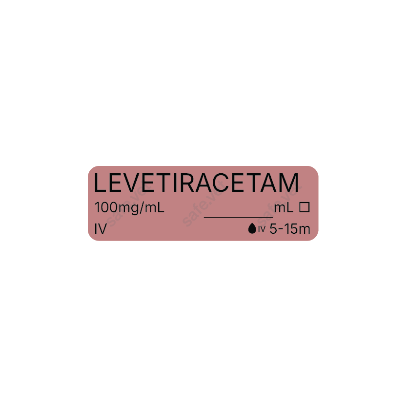 Veterinary Syringe Labels - Levetiracetam