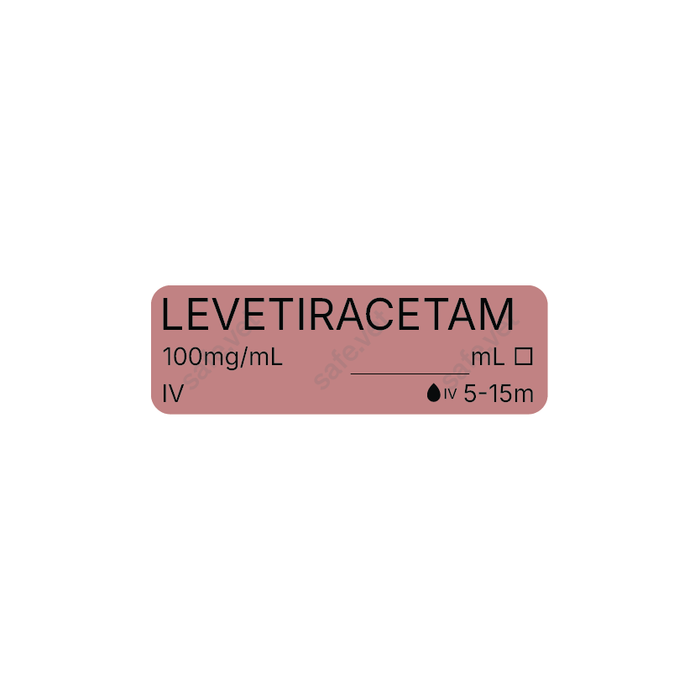 Veterinary Syringe Labels - Levetiracetam