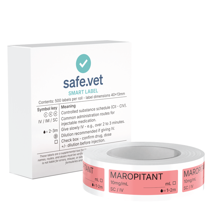 Veterinary Syringe Labels - Maropitant (Cerenia)