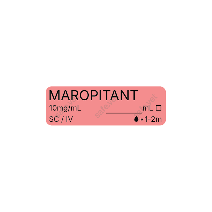 Veterinary Syringe Labels - Maropitant (Cerenia)