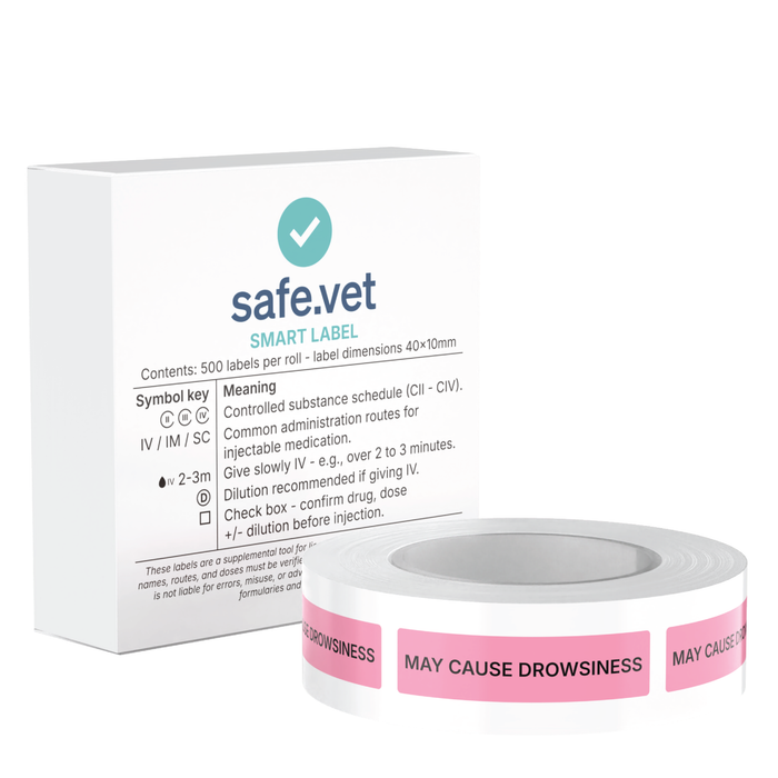 "May Cause Drowsiness" Dispensing Labels