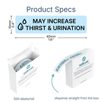 "May Increase Thirst and Urination" Veterinary Dispensing Labels – Pharmacy Instruction Stickers Roll of 500 | Vet Prescription Reminder Labels for Client Medications & Safety