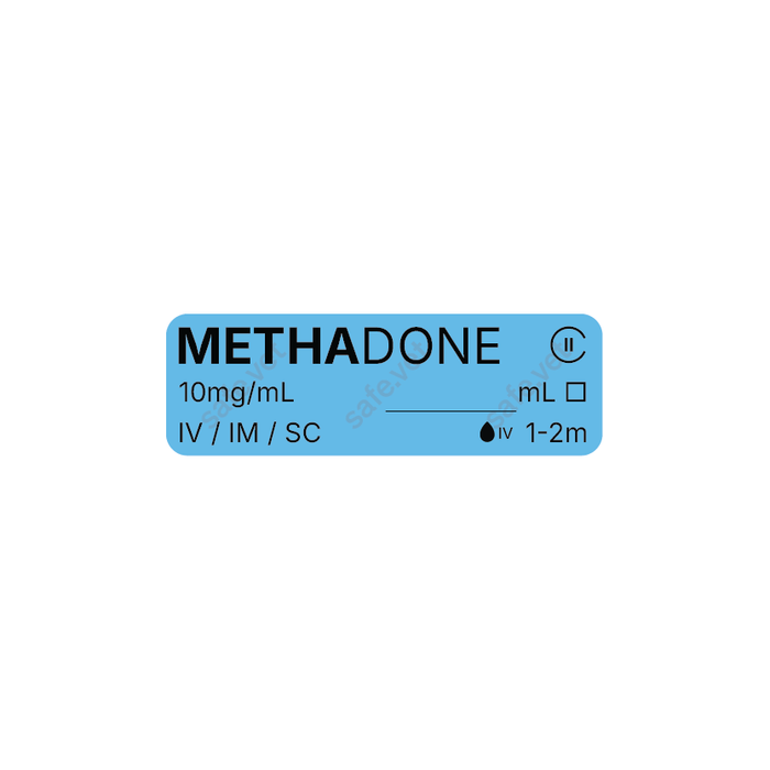 Veterinary Syringe Labels for Methadone