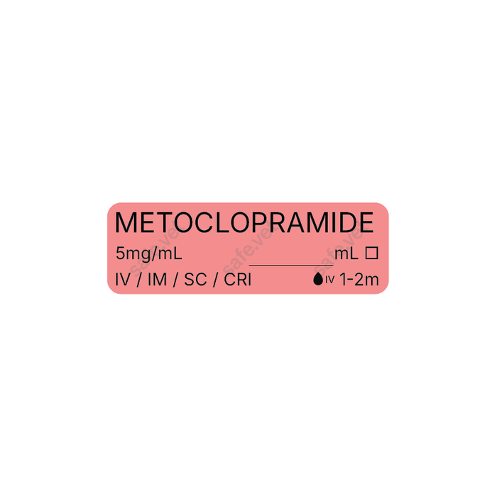 Veterinary Syringe Labels - Metoclopramide