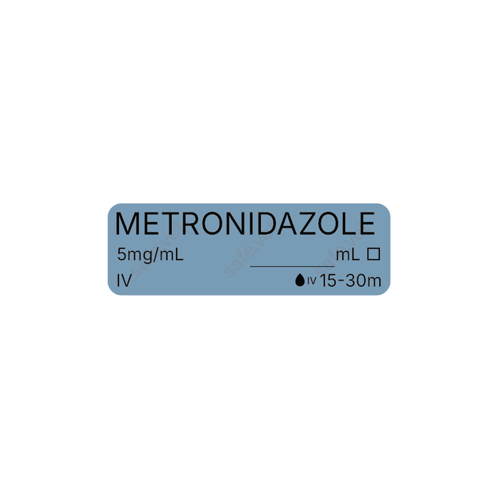 Veterinary Syringe Labels - Metronidazole