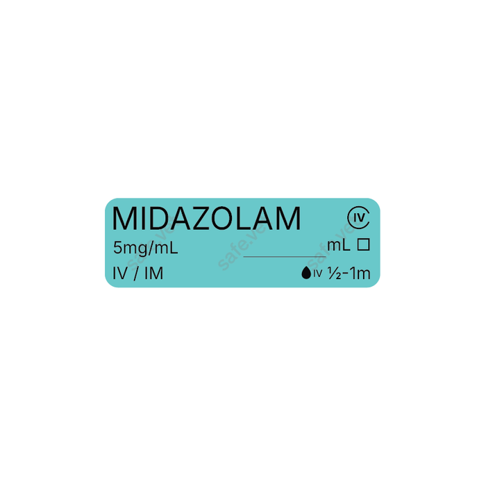 Veterinary Syringe Labels - Midazolam