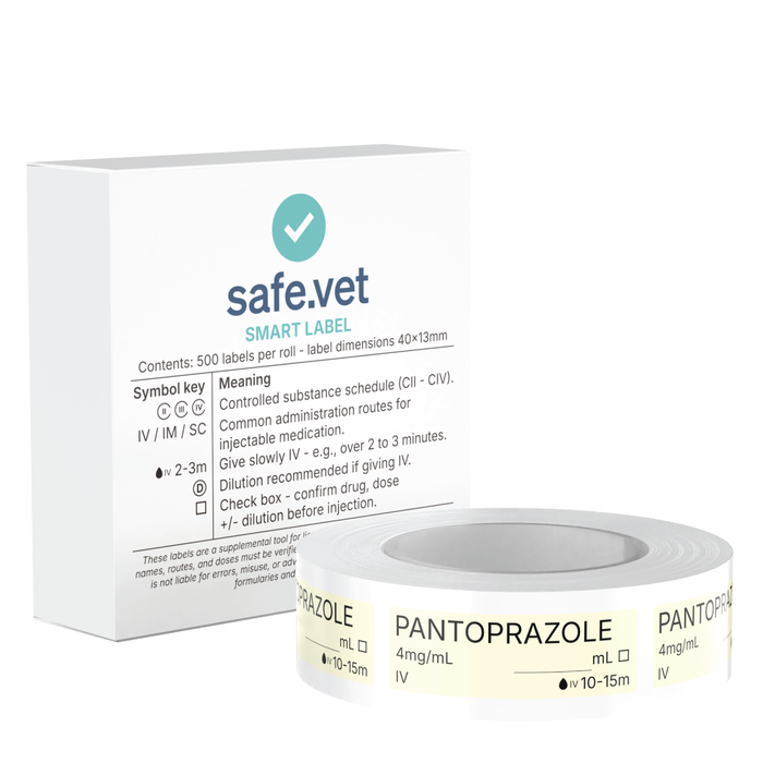 Veterinary Syringe Labels - Pantoprazole