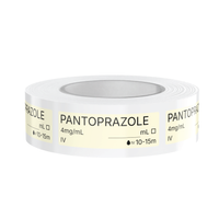 Pantoprazole Veterinary Syringe Labels – Color-Coded Roll of 500 | Medication Safety Labels for Vet Clinic, Hospital, ICU, Surgery & Anesthesia