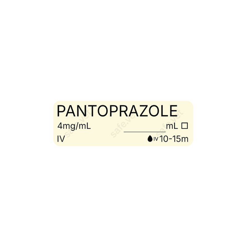 Veterinary Syringe Labels - Pantoprazole