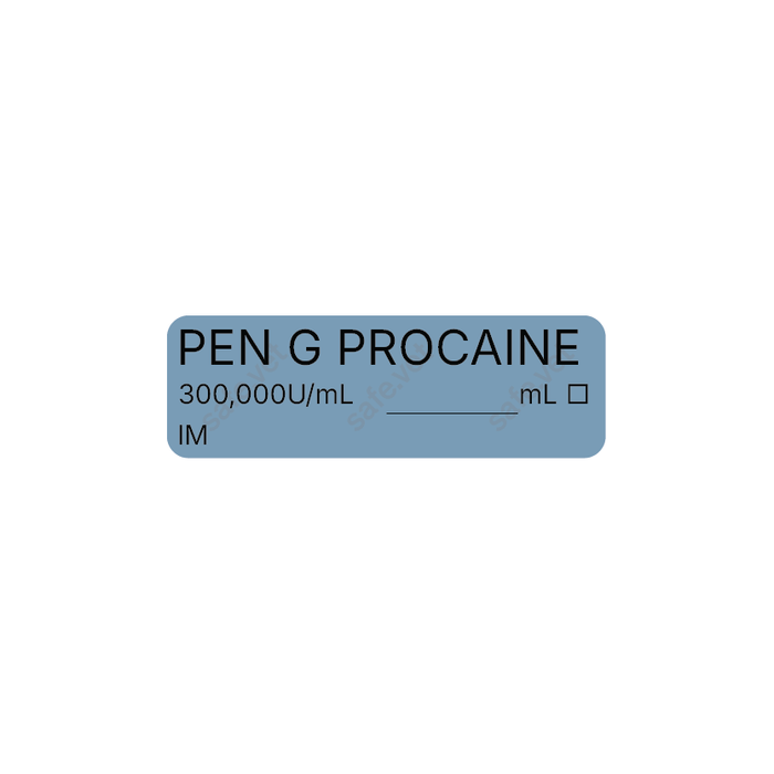 Veterinary Syringe Labels - Penicillin G Procaine