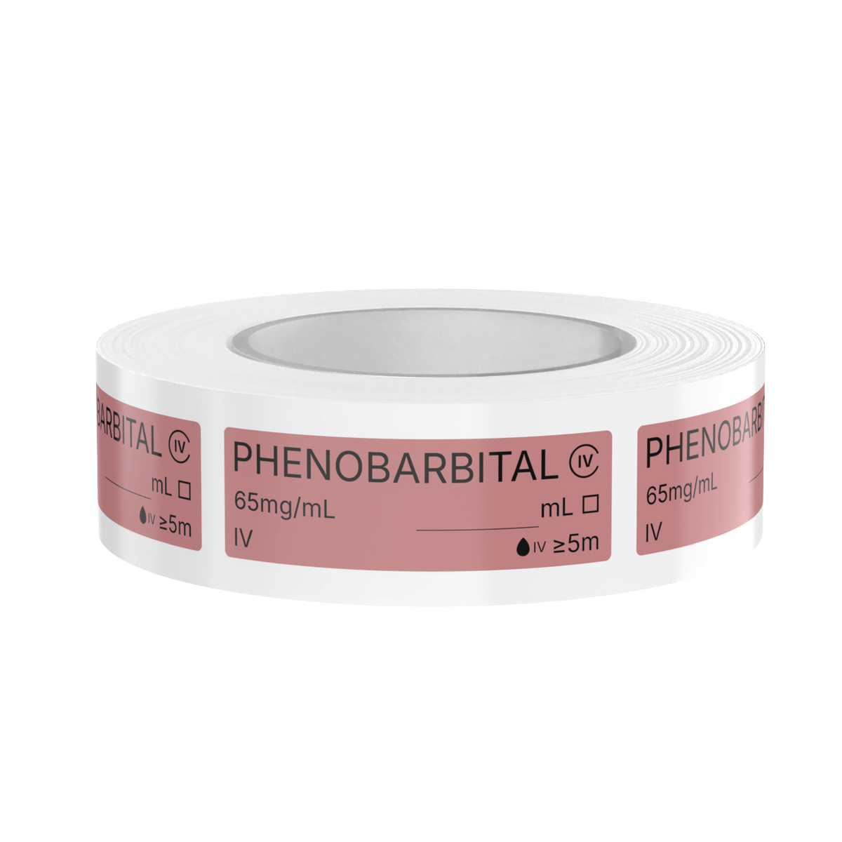 Phenobarbital Syringe Labels