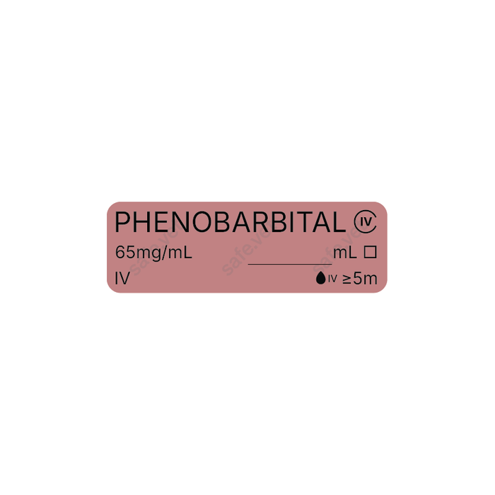 Veterinary Syringe Labels - Phenobarbital