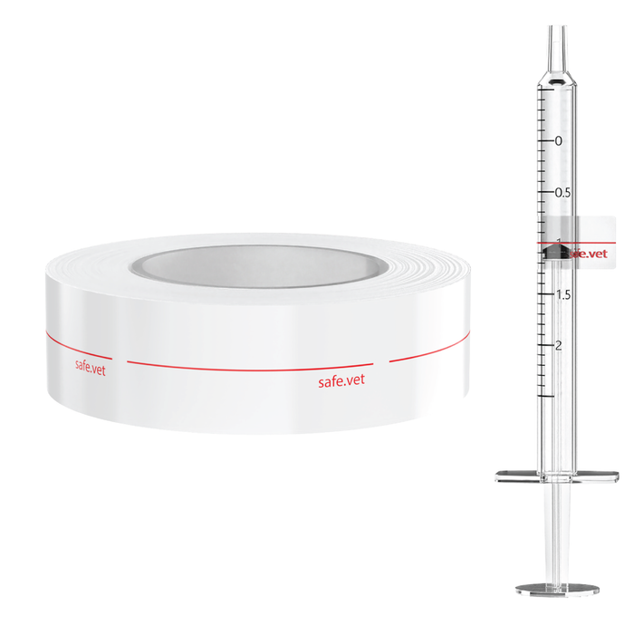 "Precision Dose" Veterinary Dispensing Labels – Pharmacy Instruction Stickers Roll of 500 | Vet Prescription Reminder Labels for Client Medications & Safety