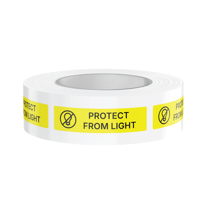 "Protect From Light" Veterinary Dispensing Labels – Pharmacy Instruction Stickers Roll of 500 | Vet Prescription Reminder Labels for Client Medications & Safety