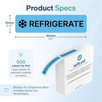 "Refrigerate" Dispensing Labels