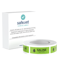 Saline / NaCl 0.9% Syringe Labels (Verified)