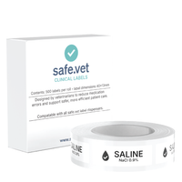 Saline / NaCl 0.9% Syringe Labels (Verified)