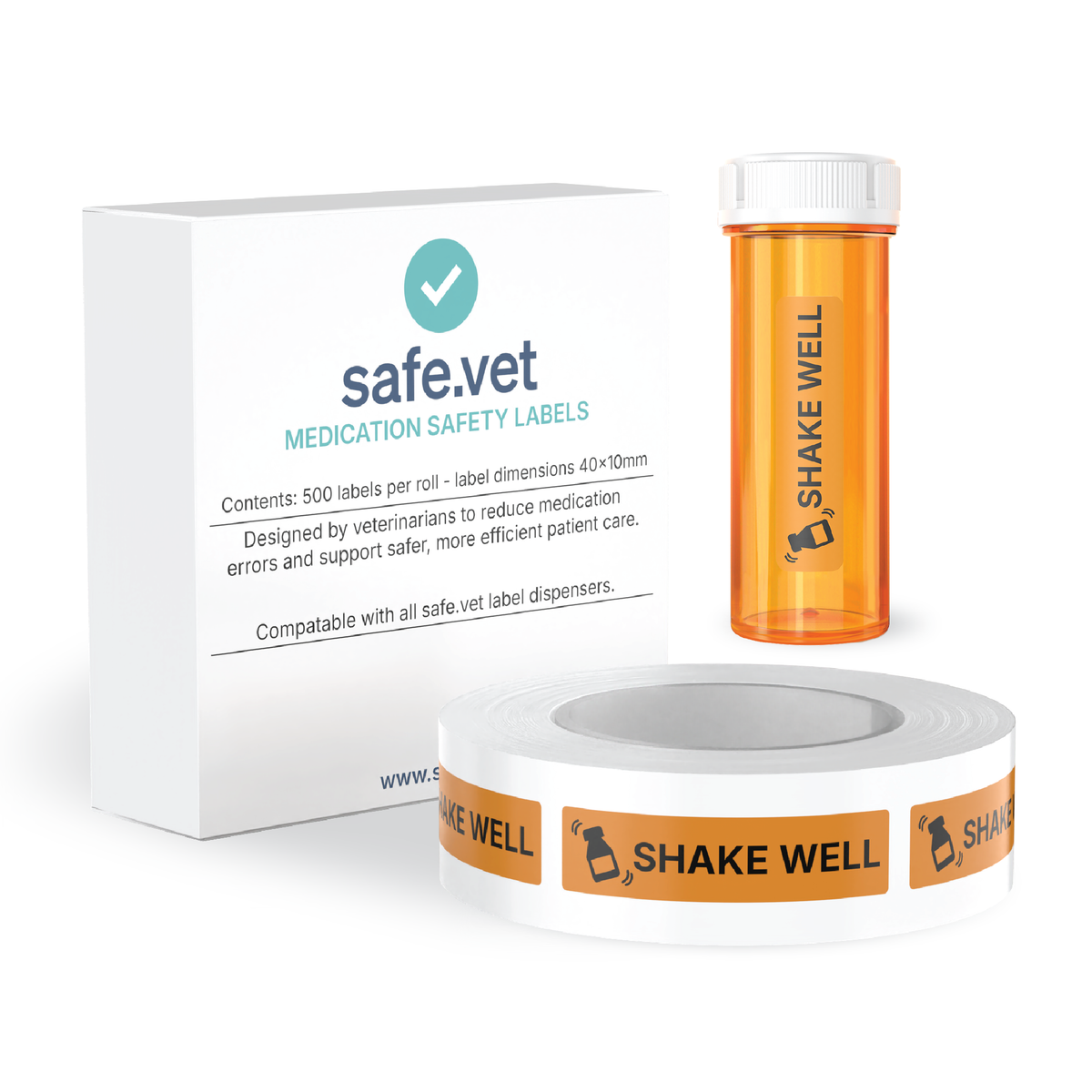 "Shake Well" Dispensing Labels