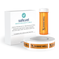"Shake Well" Dispensing Labels
