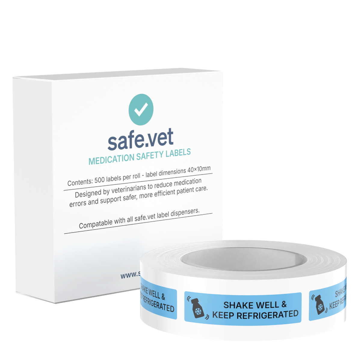 "Shake Well & Keep Refrigerated" Dispensing Labels