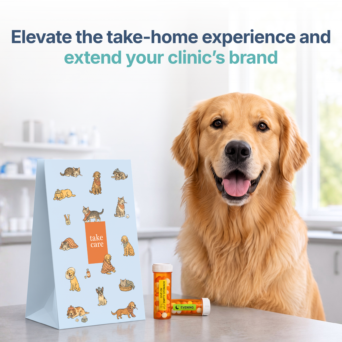 Safe.Vet "Take Care" veterinary pharmacy prescription bag, Large size — image 6