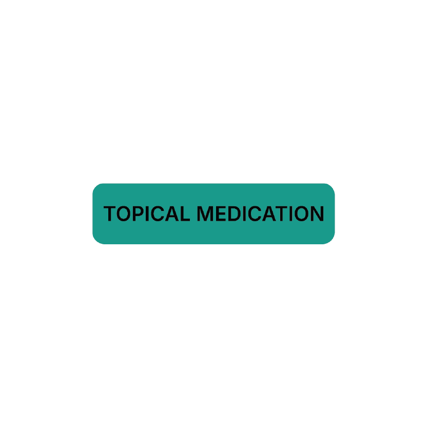 "Topical Medication" Dispensing Labels