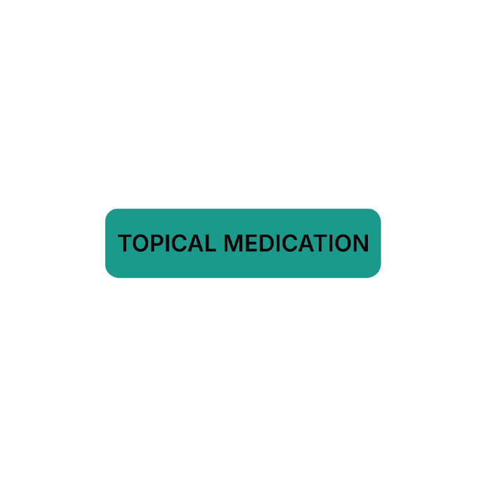 "Topical Medication" Dispensing Labels