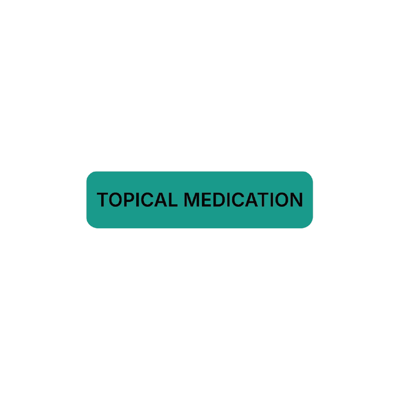 "Topical Medication" Dispensing Labels