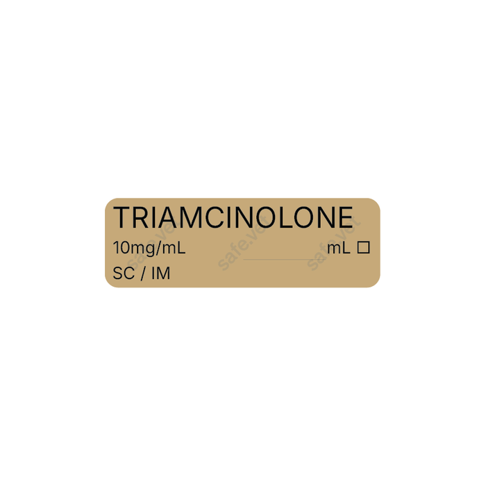Veterinary Syringe Labels - Triamcinolone