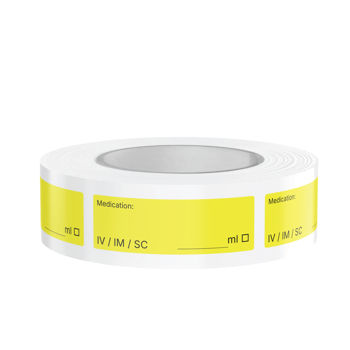 Universal Veterinary Syringe Labels - Write-On Medication Safety Labels with Route, Volume & Checkbox Fields | Roll of 500 for Vet Clinics, ICU, Surgery & Anesthesia