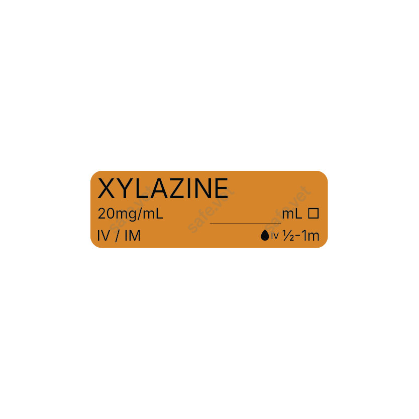 Veterinary Syringe Labels - Xylazine