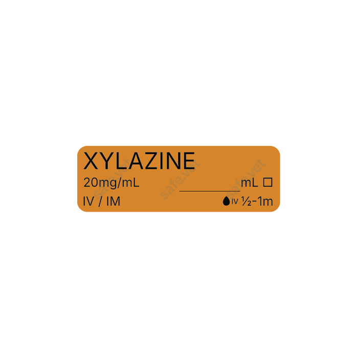 Veterinary Syringe Labels - Xylazine